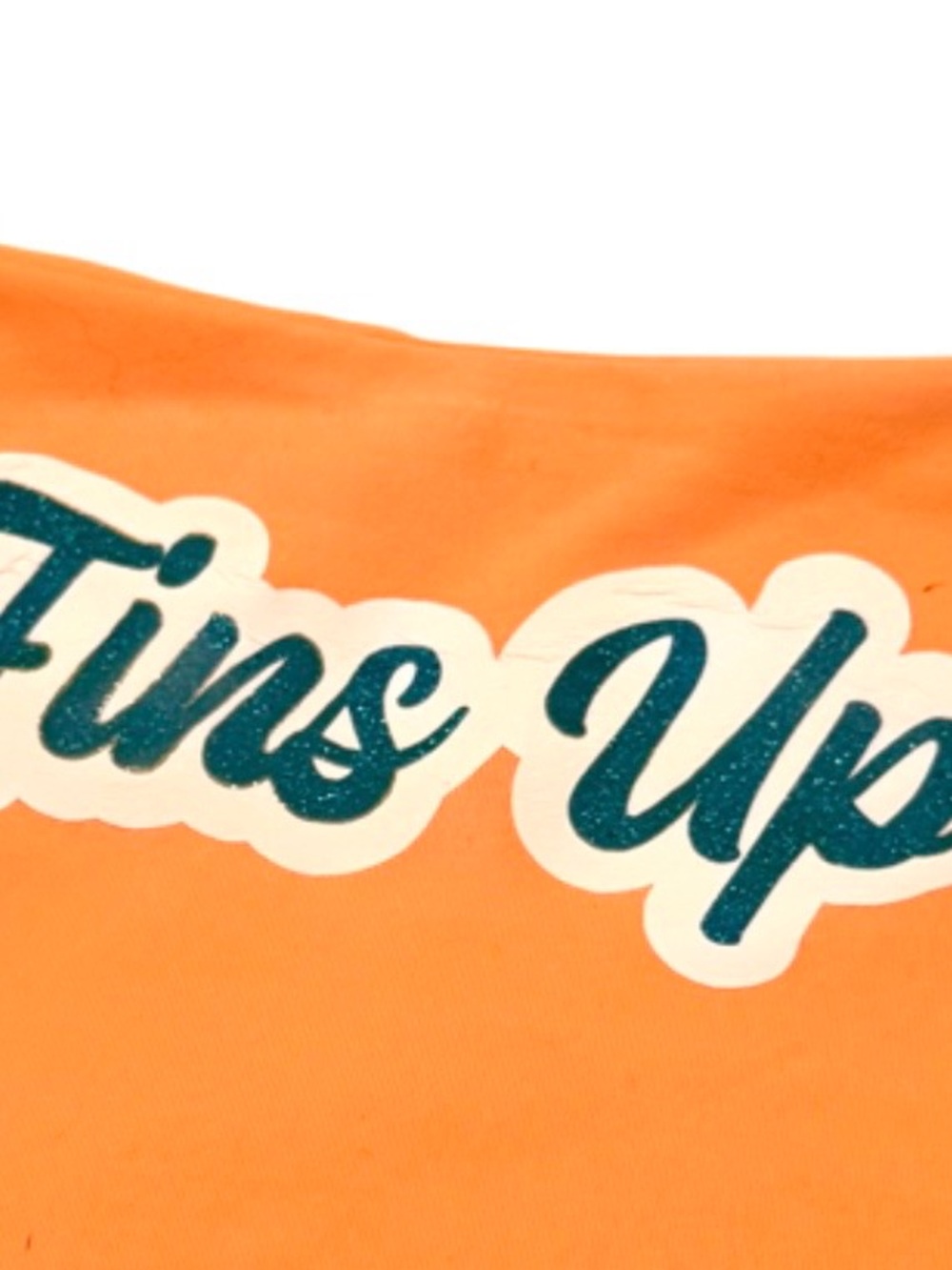 REORIA Miami Dolphins “Fins Up” Graphic Crop Tank Top-Women’s L-GAMEDAY Football - Picture 5 of 8